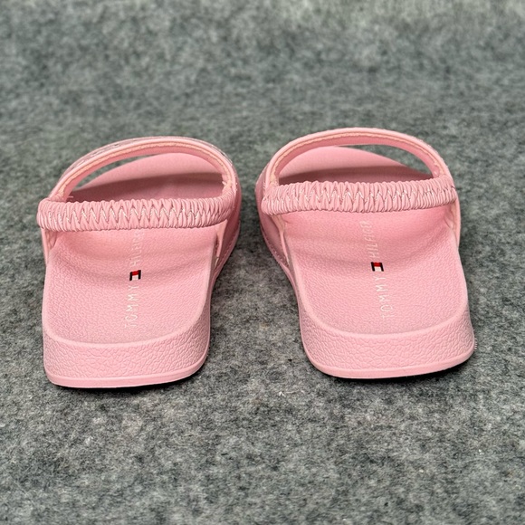 Tommy Hilfiger Kids Slingback Logo Slide‎ in Almond Blossom- Sz 8 - Picture 4 of 9